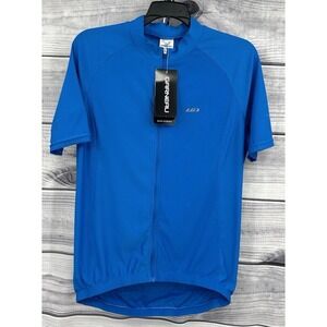 GARNEAU AIR FIT CYCLE JERSEY  Men's Size Medium ‎ BLUE  SHORT SLEEVE  CYCLING